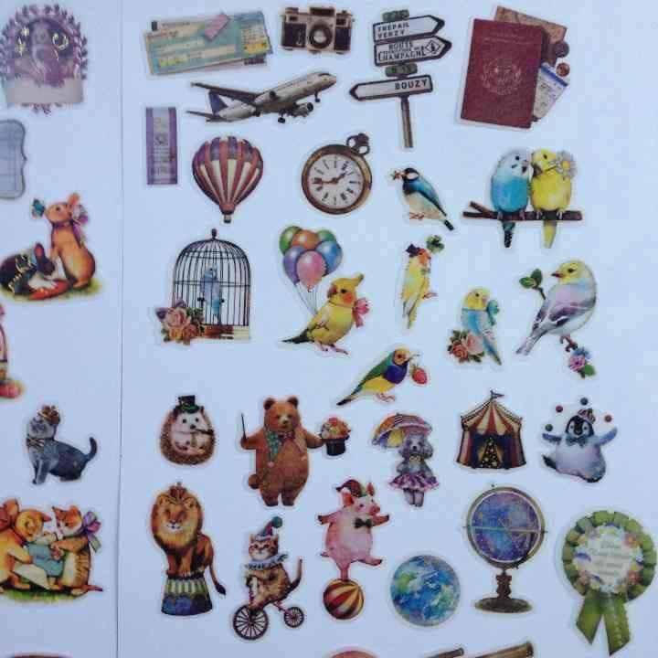 在庫なし 大きいフレークシールセット