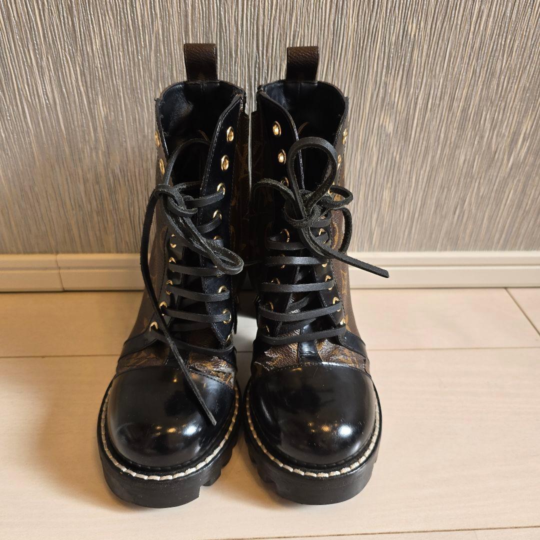 【鑑定済・正規品】ルイヴィトン モノグラム ブーツ 36.5（約23.5cm）