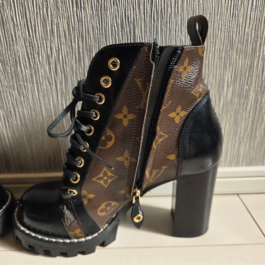 【鑑定済・正規品】ルイヴィトン モノグラム ブーツ 36.5（約23.5cm）