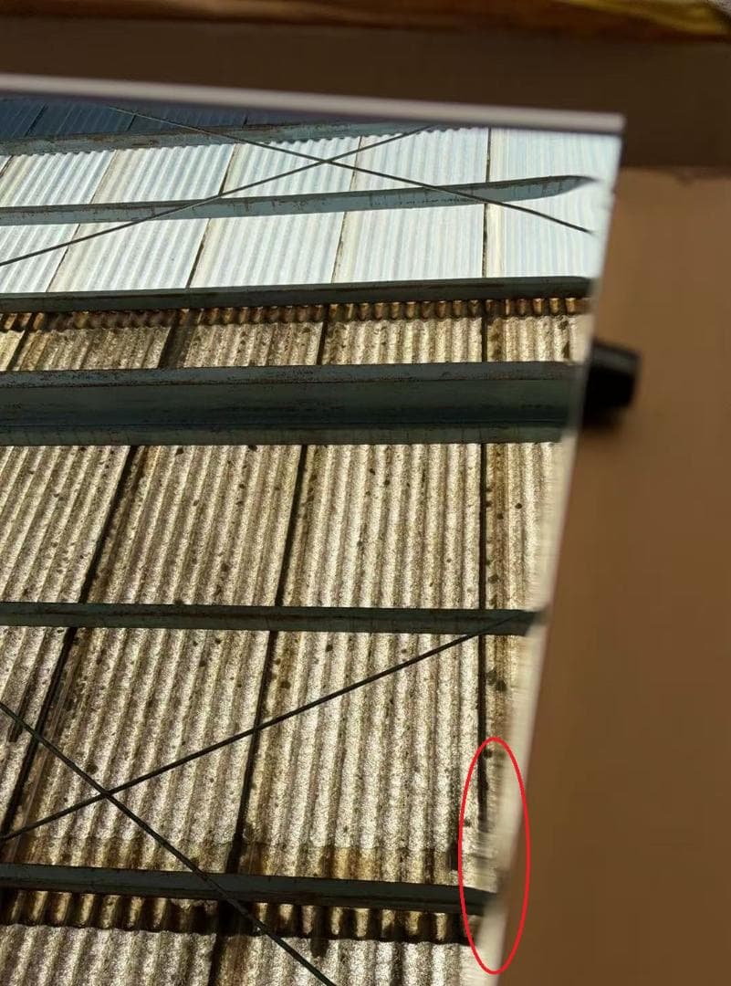 【中古】ダンスミラー 割れない鏡 幅100x160cm 姿見 白色 7番