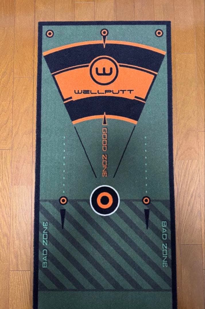 WELLPUTT パッティングマット 4m トレーニングガイド付き