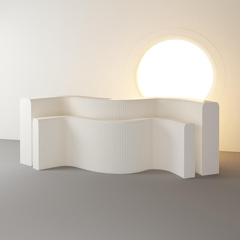 ディスプレイラック展示台セット陳列台 組立不要 折りたたみ長さ2-3ｍ幅52㎝