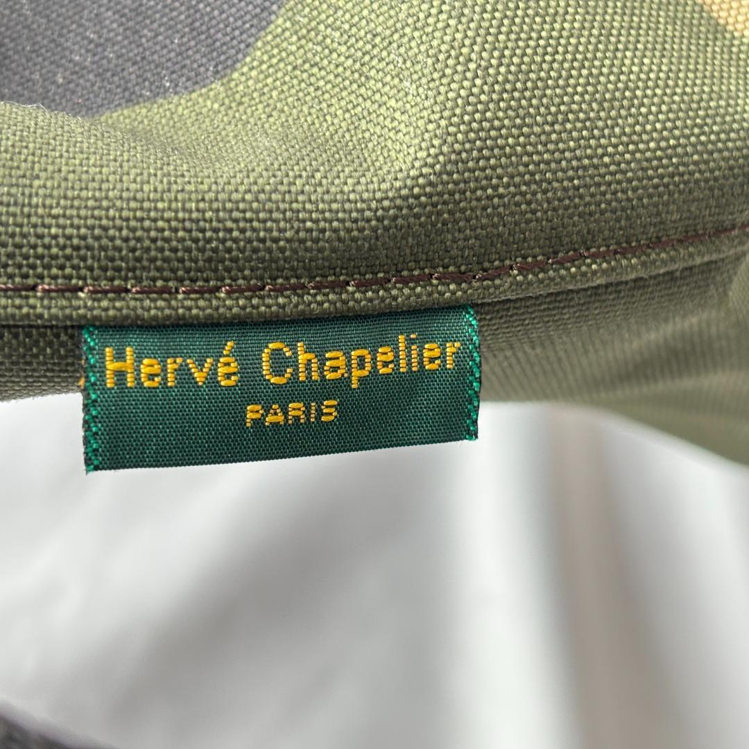 超美品 エルベシャプリエ 舟型ショルダーS お洒落 カモフラ 2885W