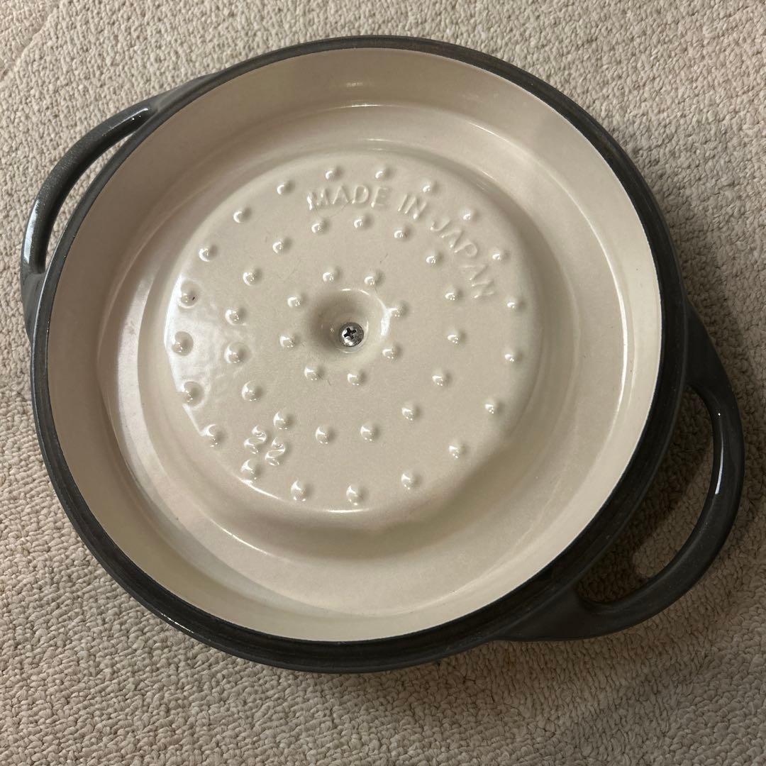 VERMICULAR オーブンポット パールグレー　ラウンド #22