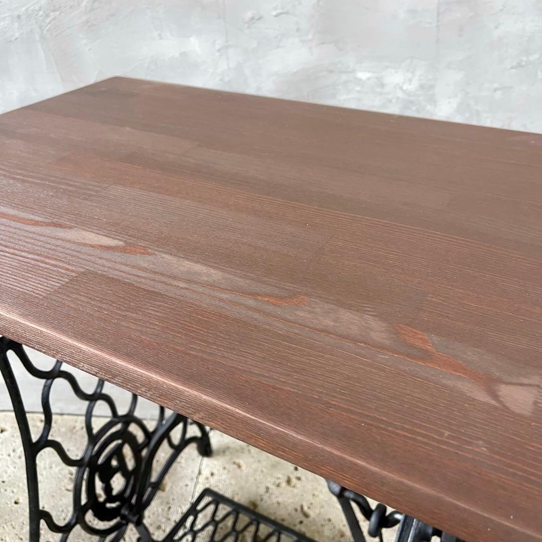 アンティークミシン脚テーブル　【REIKO 】足踏みミシン　網目　レトロ雑貨