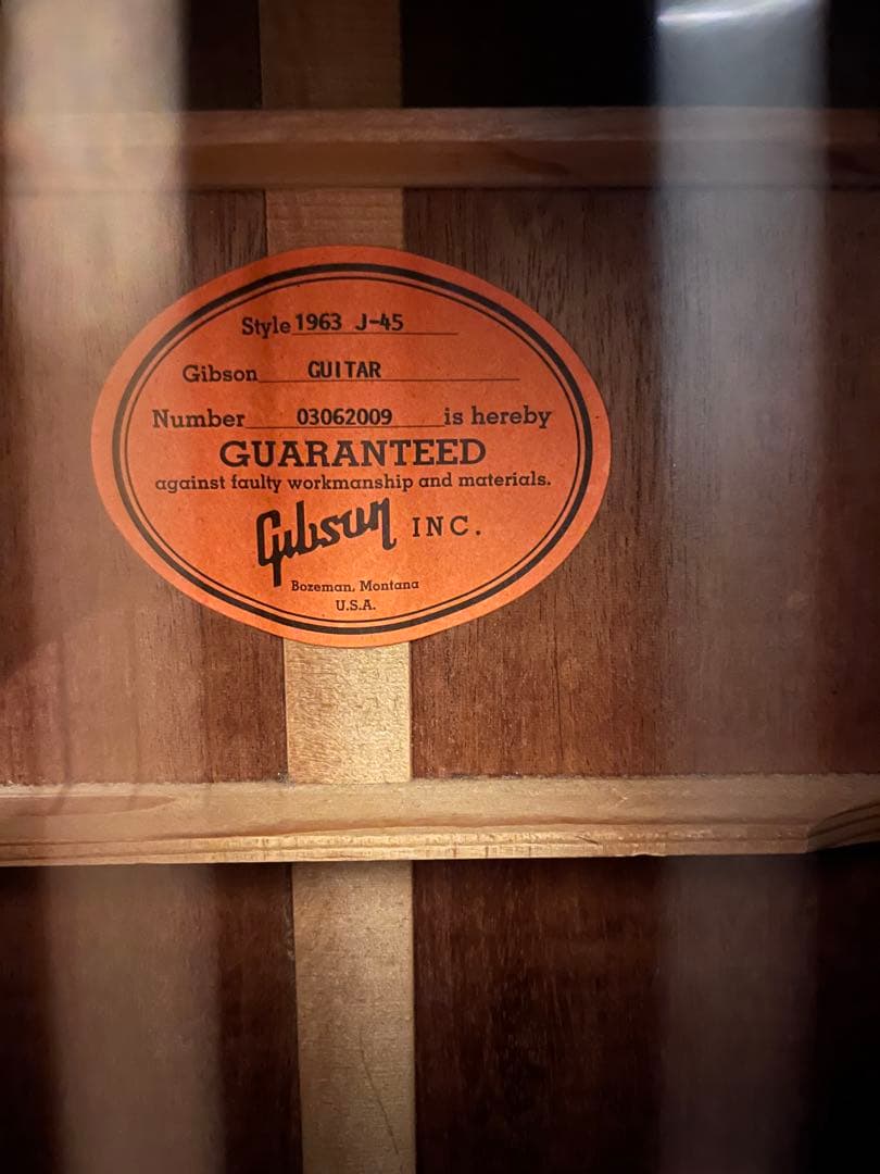 Gibson J-45 1963 LTD 2002年製