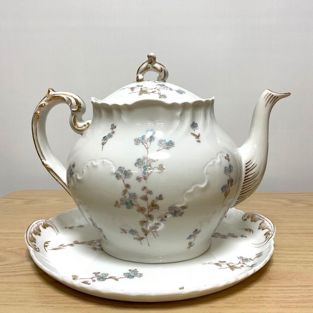 アビランド リモージュ　ティーポット　ケーキプレート　セット