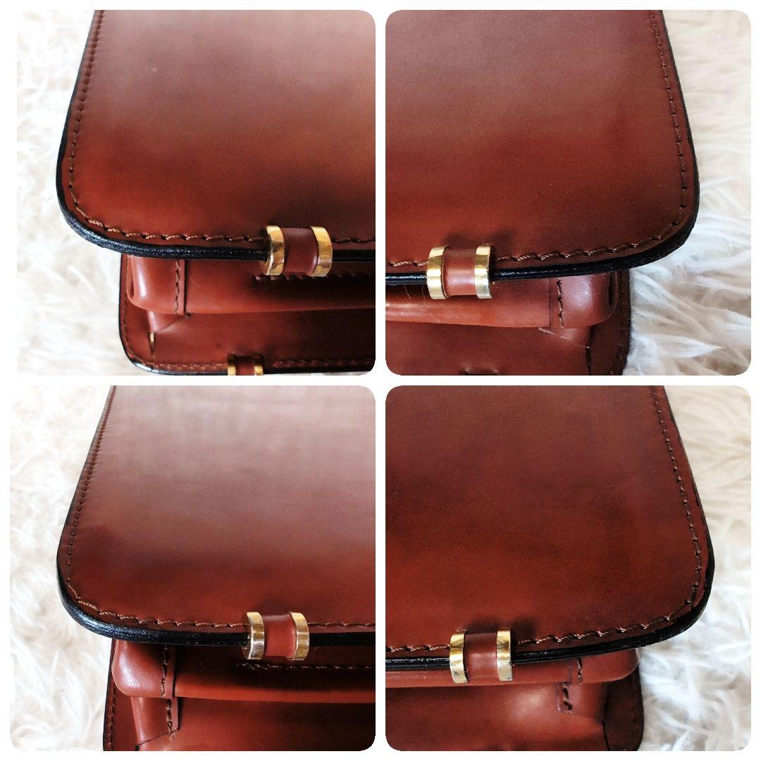 高級✨️peroniペローニ ビジネスバッグ 鍵付 自立 刻印 本革