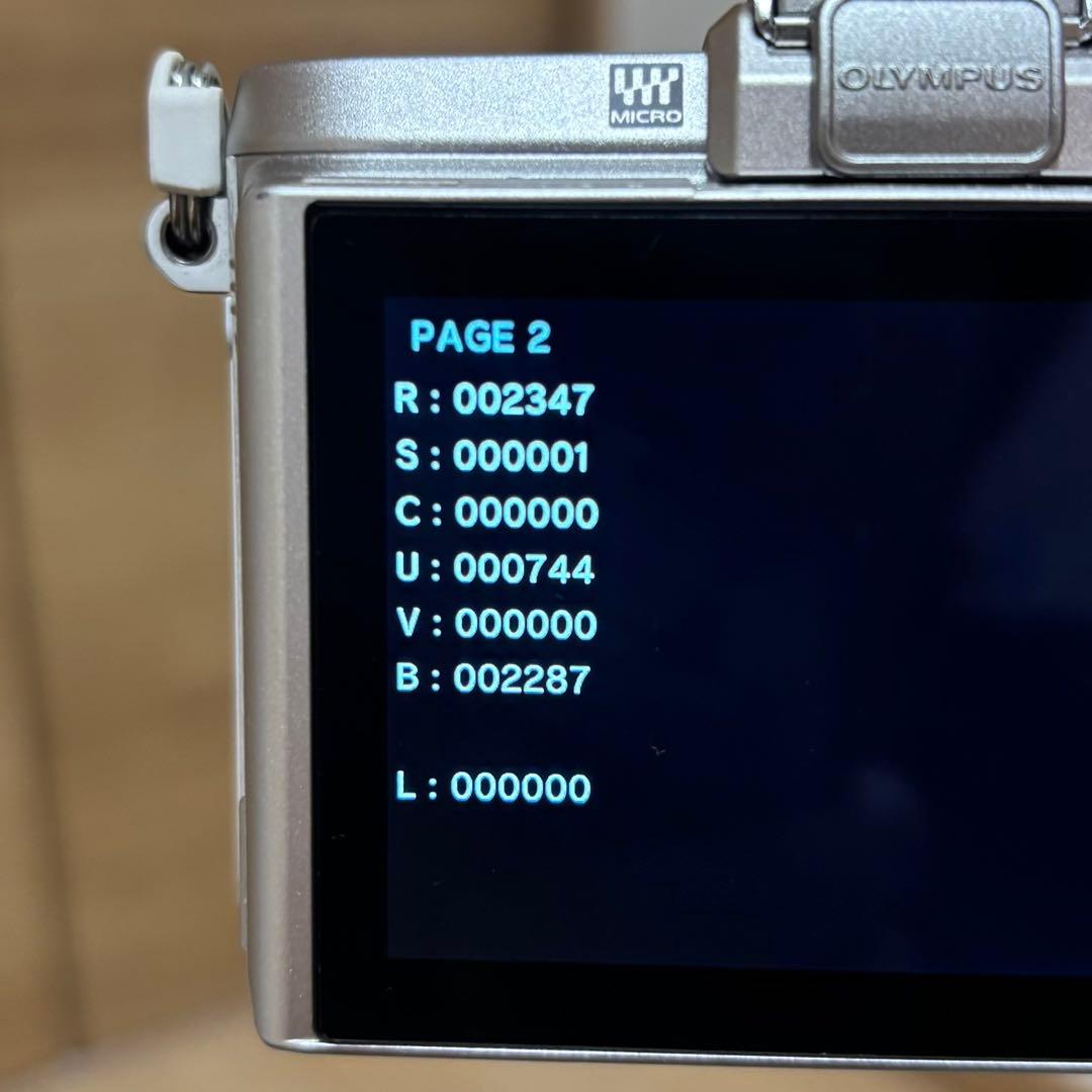 シャッター回数2347回 OLYMPUS PEN E-PL8 ダブルズームキット