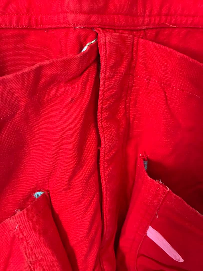 ⭐︎K-FACTORY NOBUO IKEDA⭐︎ ワッペン オーバーオール　レッド