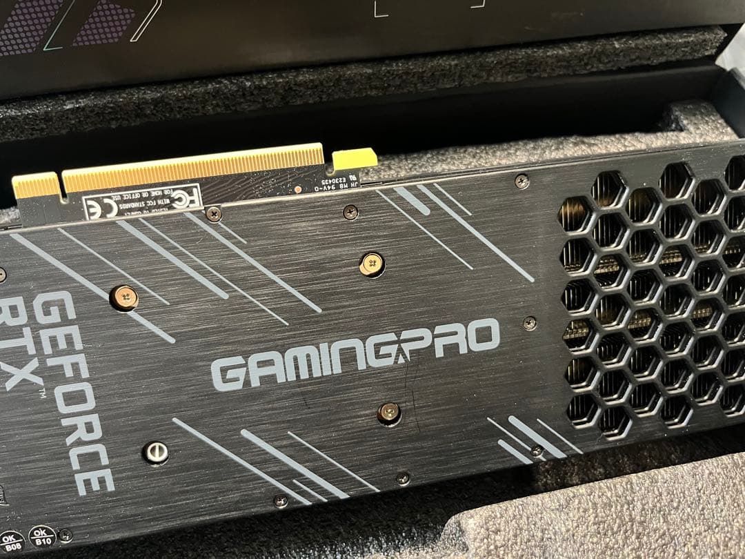 【新品同様】Palit RTX3070Ti 8GB GamingPro