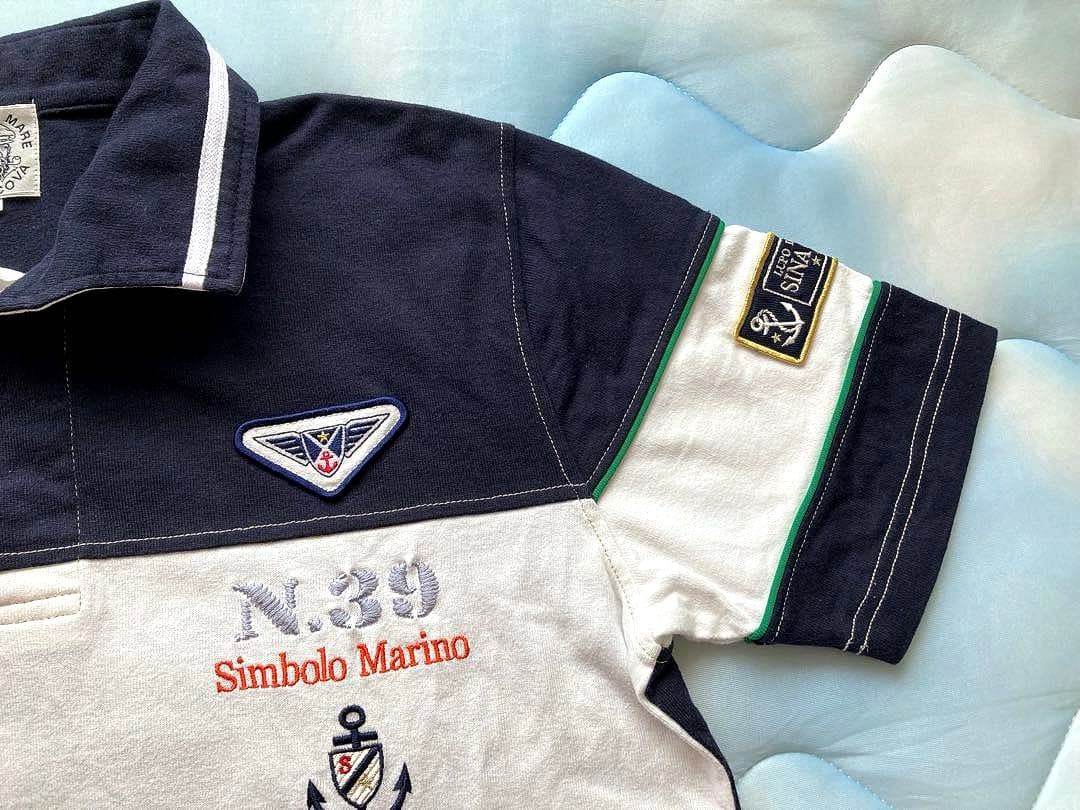 シナコバ⚓️ラガーシャツ ★半袖メンズ　Ｌサイズ