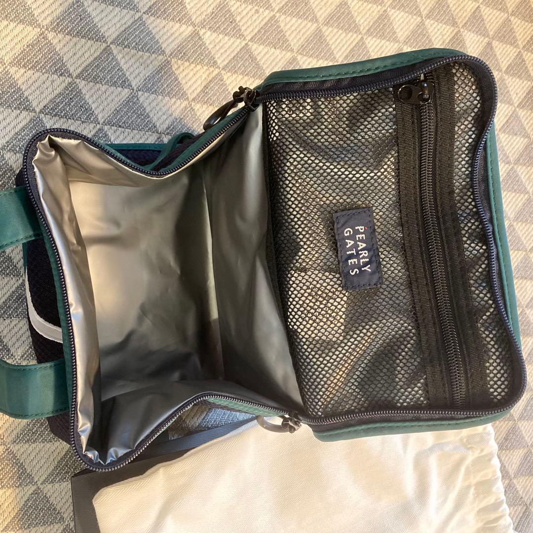 PEARLY GATES BOX型保冷バッグ　ネイビー/グリーン