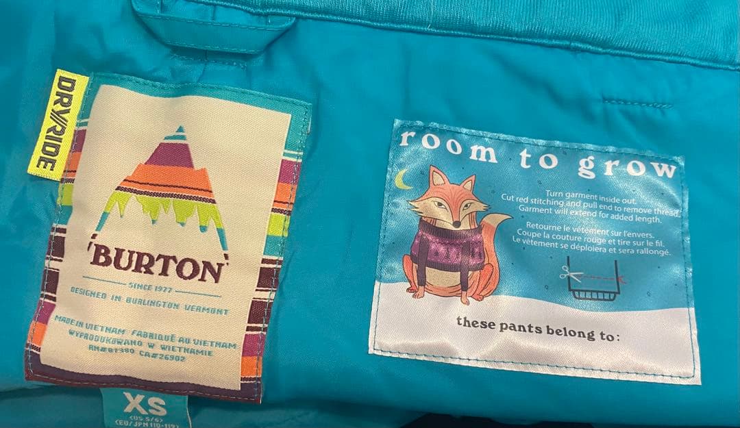 【中古】Burtonスノーウエアfor Girls120-140