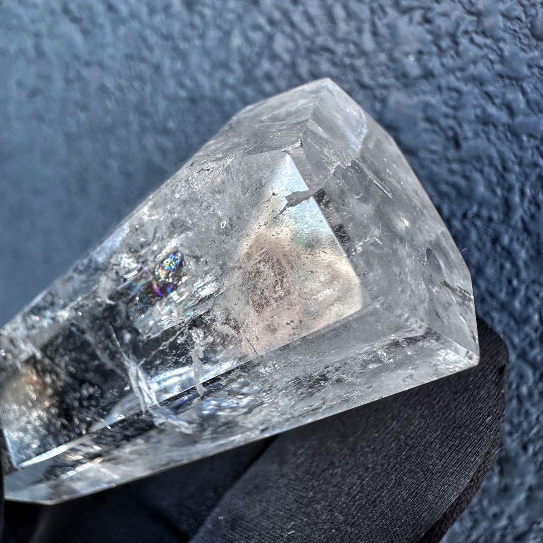 アゼツライト☆レインボー☆ヒマラヤ水晶六角柱パワーストーン天然石 原石A1315