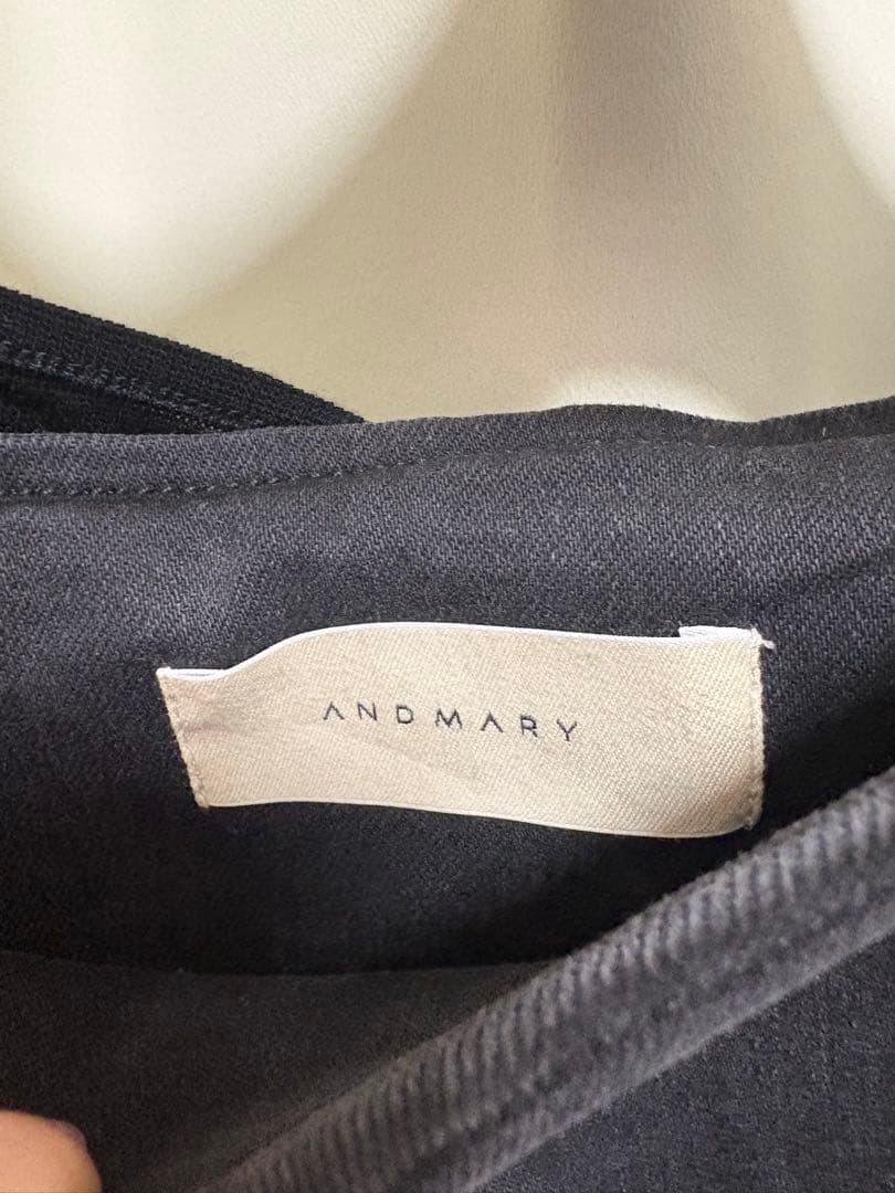 andmary Bonnie denim mini dress ワンピース