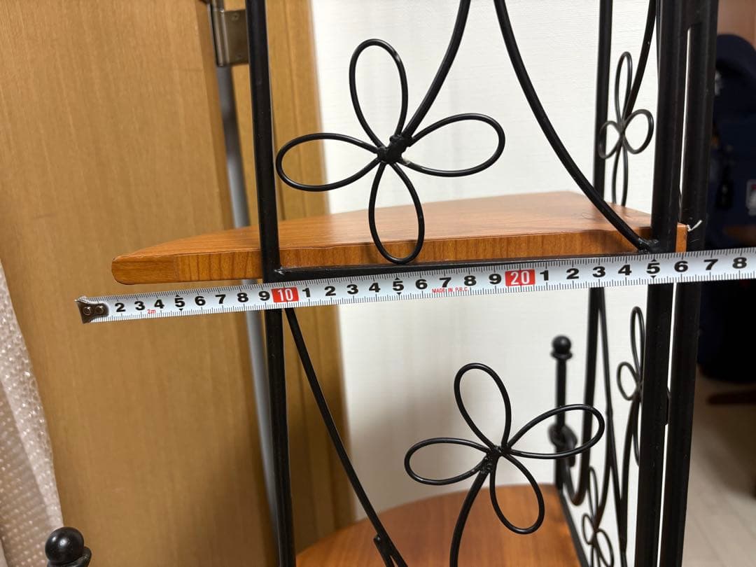 アイアン細工　3段コーナーラック　コーナーシェルフ　プランタースタンド