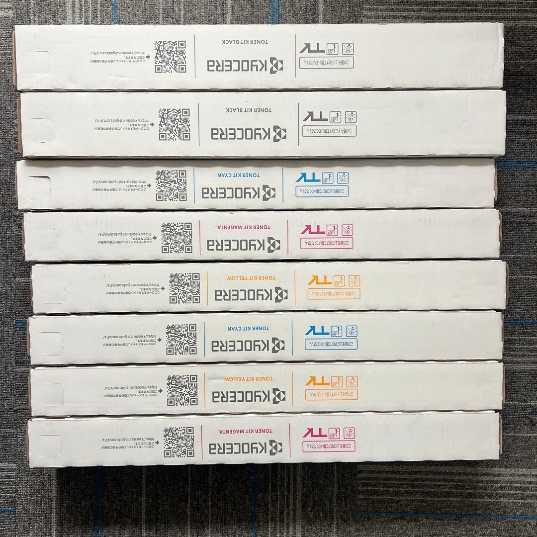 書き込み有りKYOCERA 8点トナーカートリッジセットTK-8801