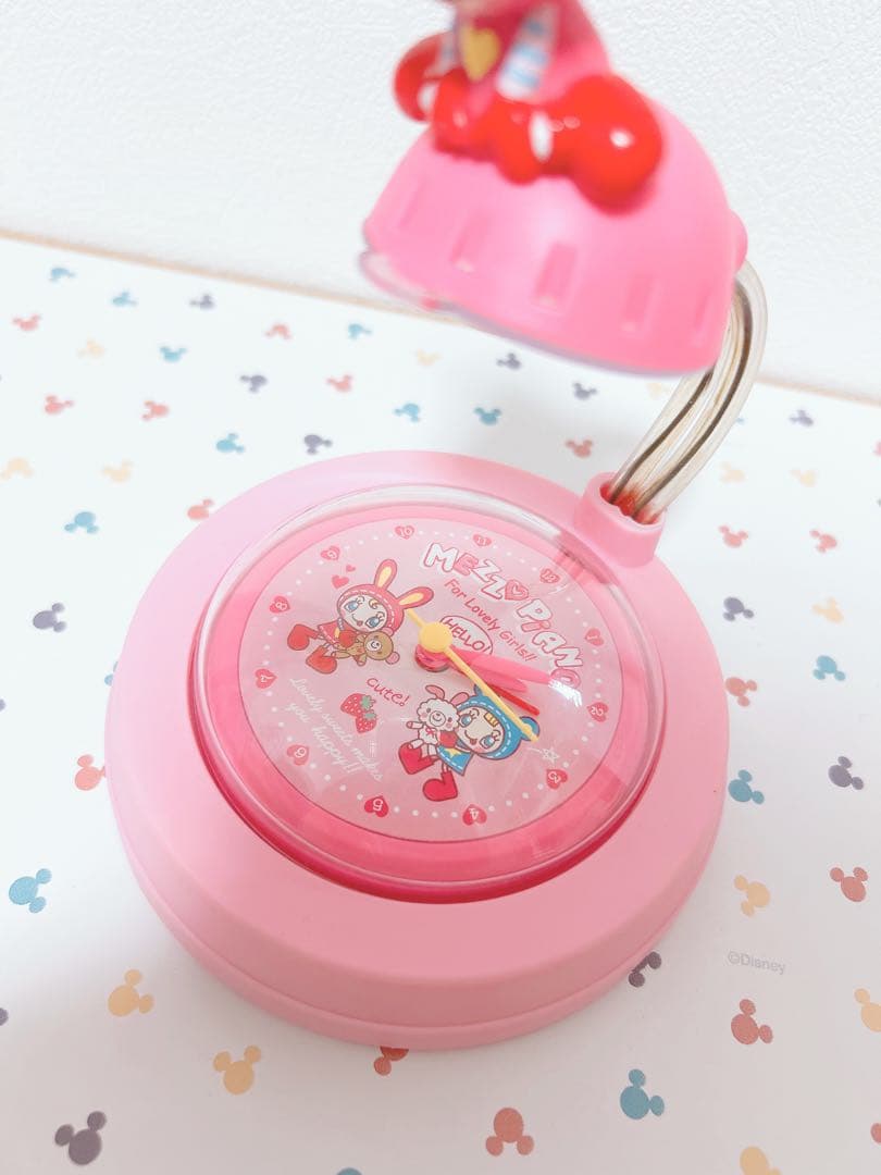 動作確認済み✨️激レア✨️未使用✨️メゾピアノ　ライト付きアラームクロック