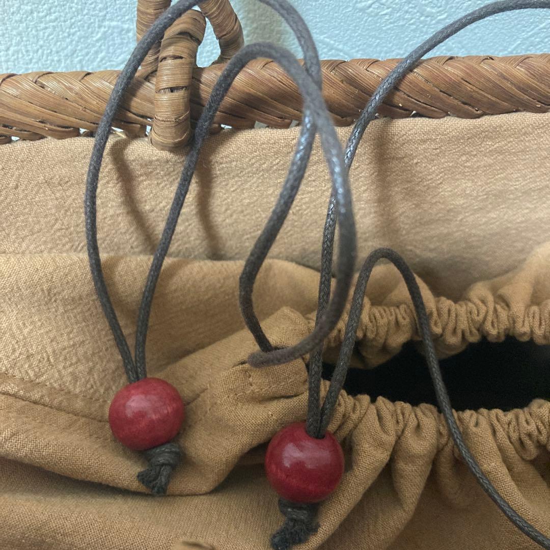 期間限定【特選】 最高級山葡萄 網代編み 細編みバッグ　ストラップ葡萄藤