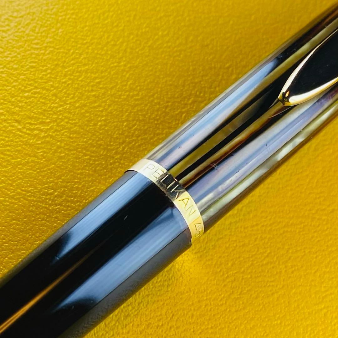 ペリカン　455 茶縞　ボールペン　Pelikan 455 BP