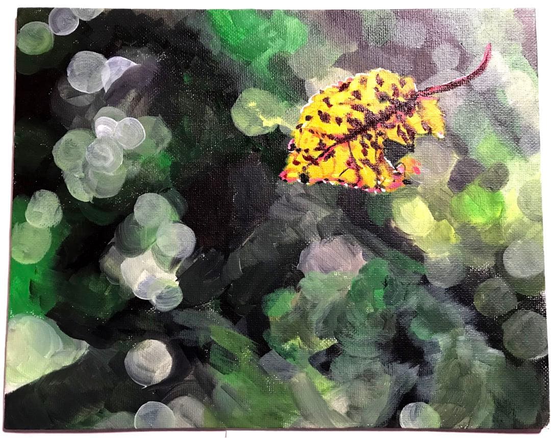 アクリル画 無題 110 『紅葉狩り』