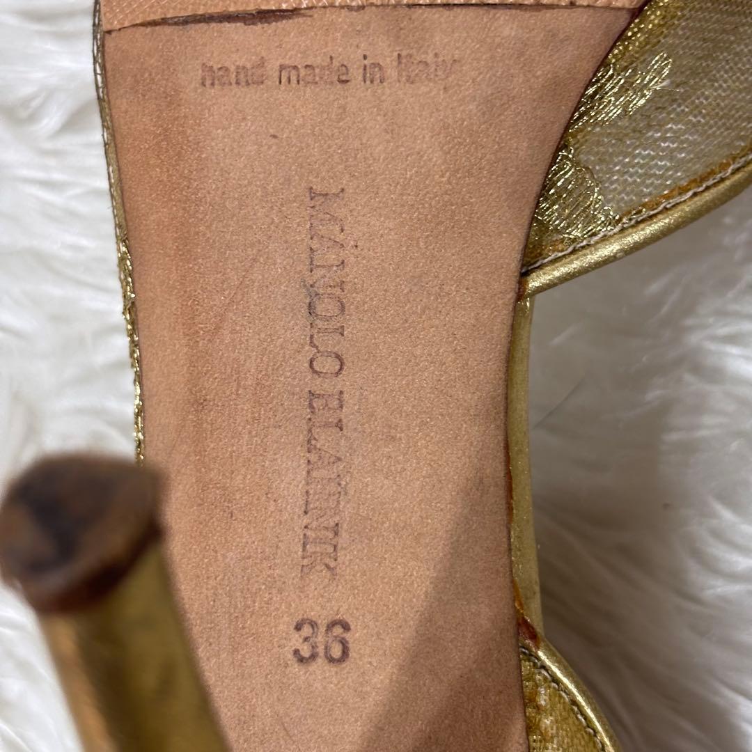 MANOLO BLAHNIK 良品✨マノロブラニク オープントゥサンダル