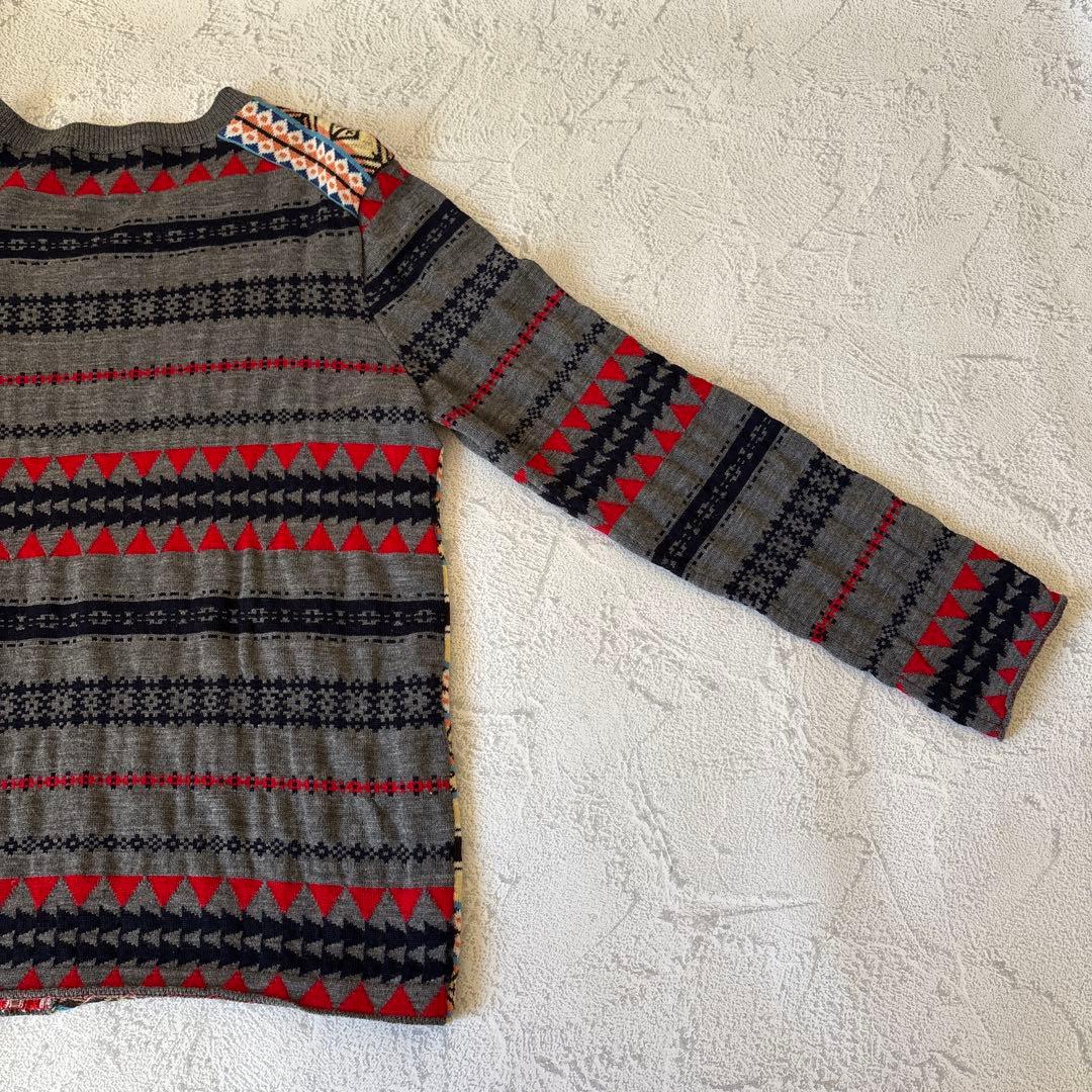 Mサイズ：コムデギャルソンオムドゥ AD2013 切替し セーター グレー