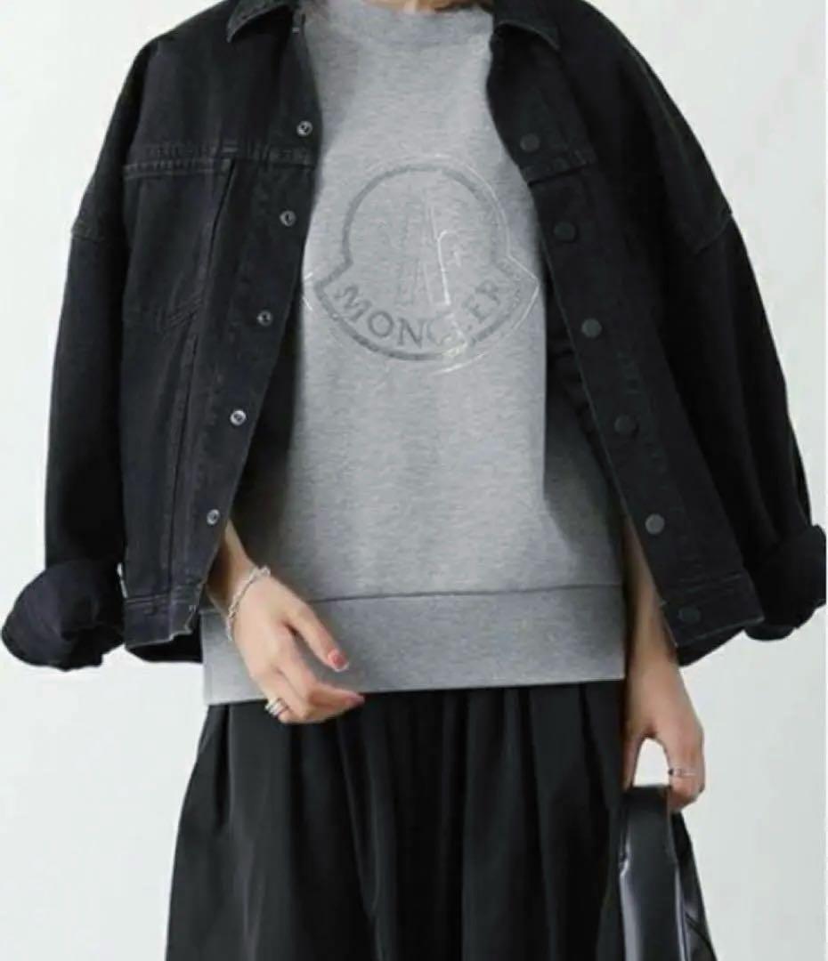 MONCLER モンクレール ロゴ トレーナー S ラインストーン グレー