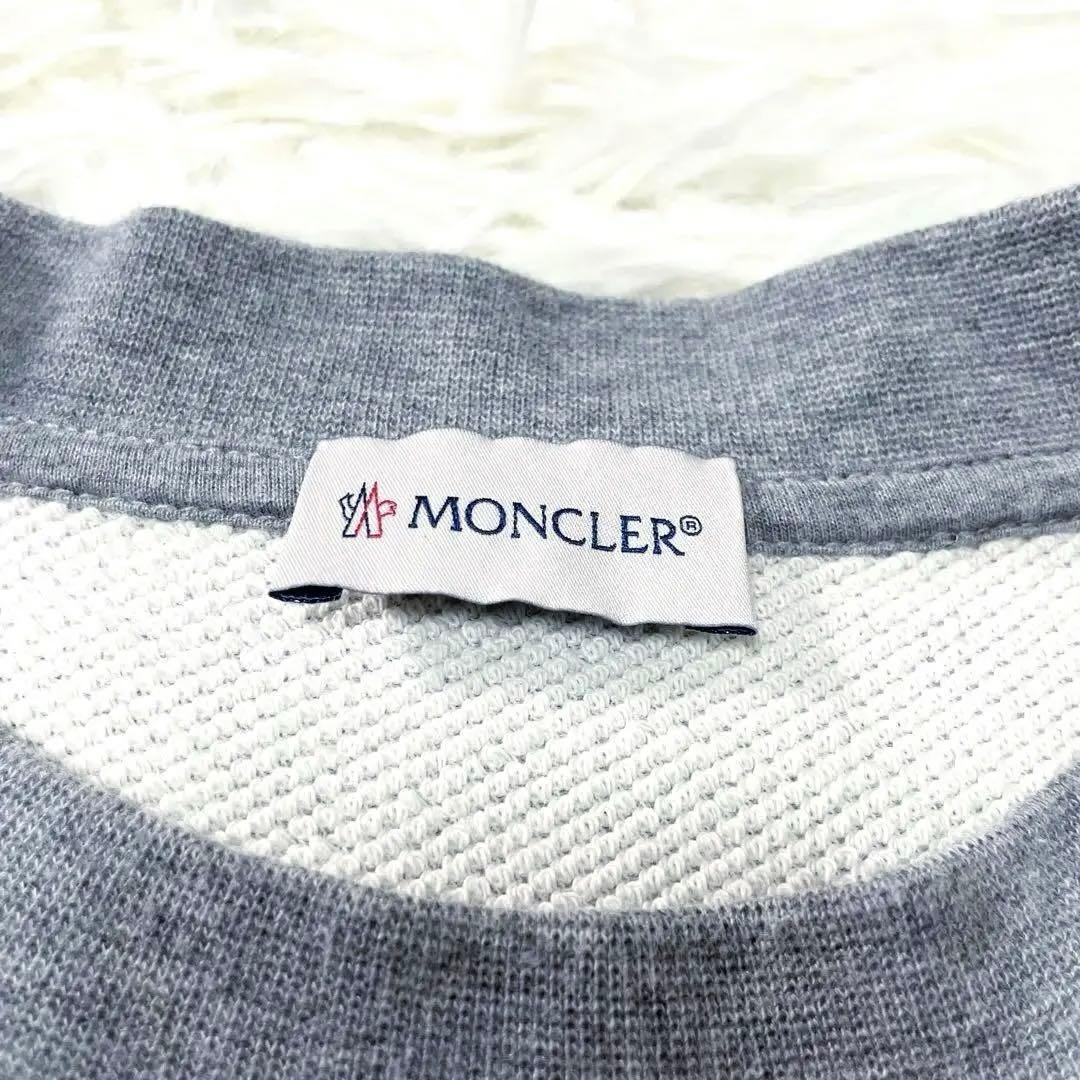MONCLER モンクレール ロゴ トレーナー S ラインストーン グレー