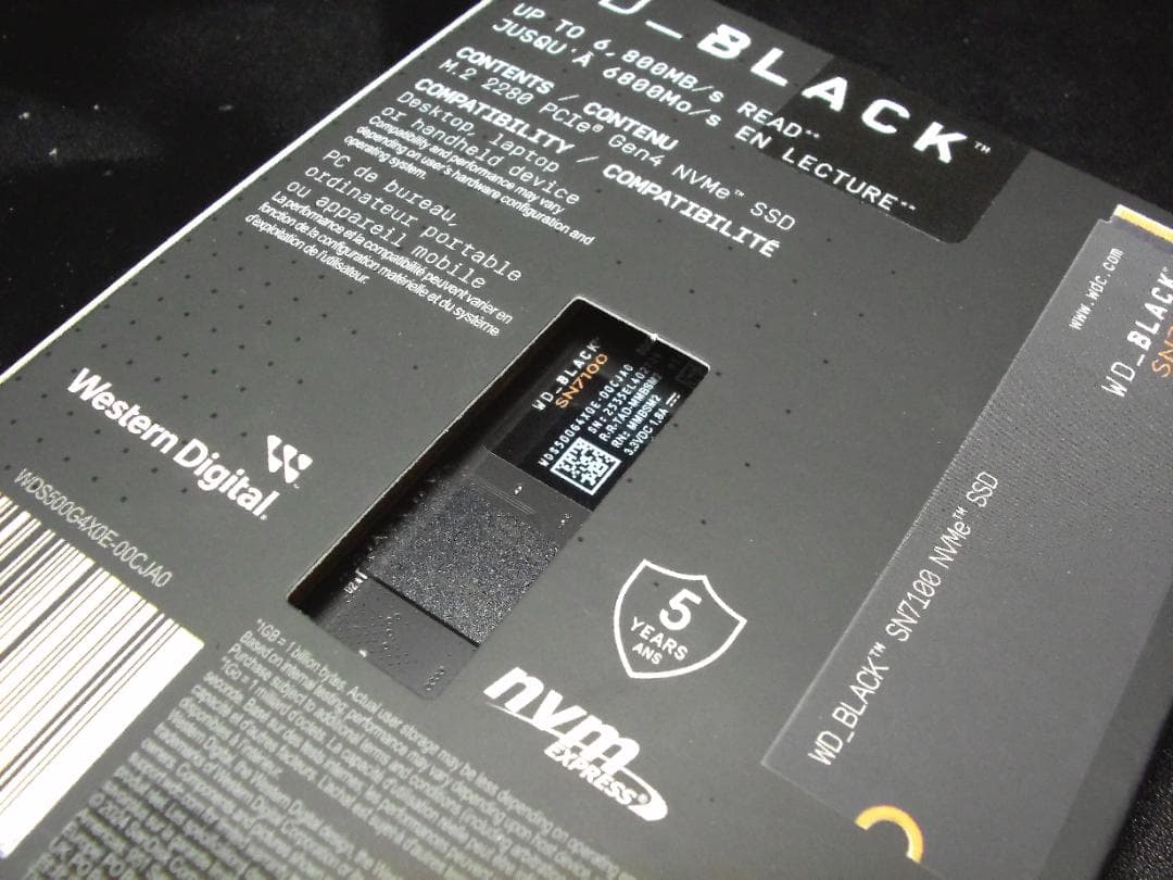 WD_BLACK SN7100 500GB NVMe SSD ①