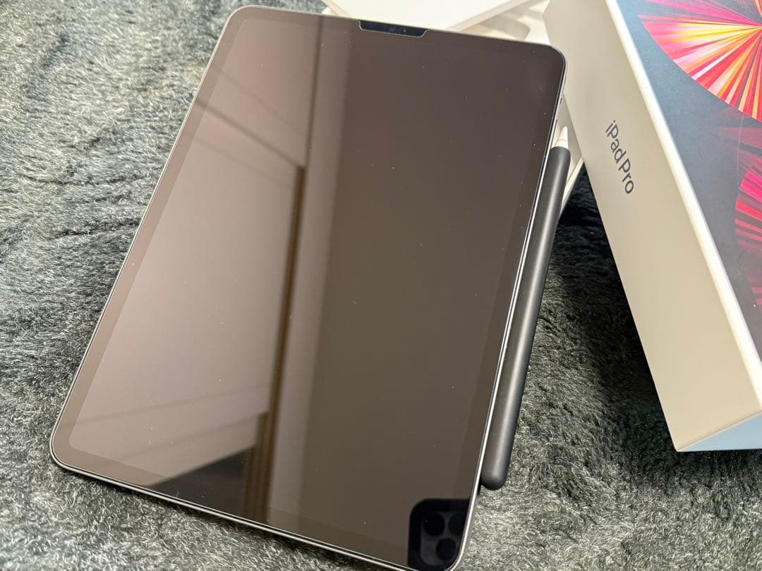 Apple iPad pro 128GB Apple Pencilと純正フリップ