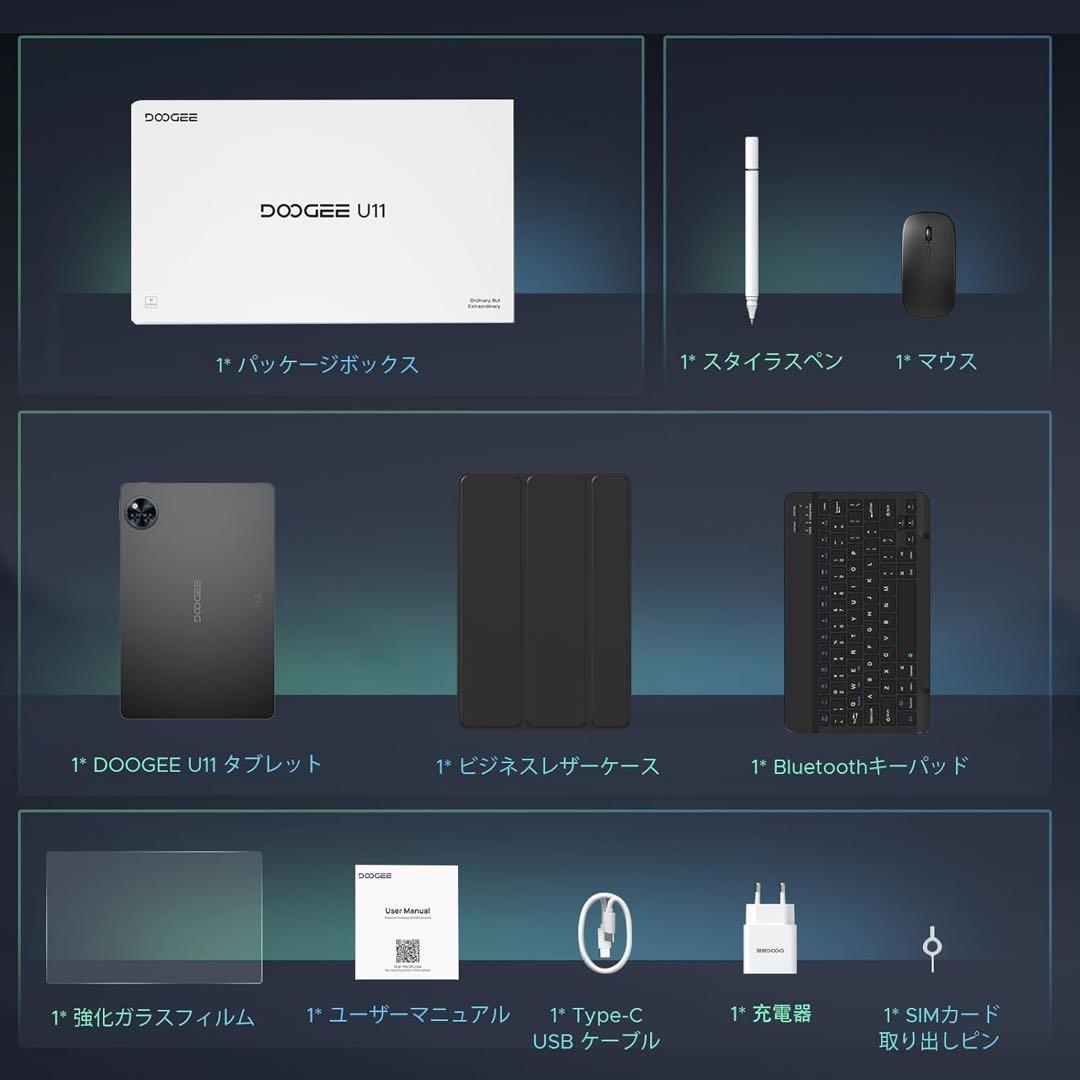 Android 16 タブレット11インチ 16GB RAM 128GB ROM