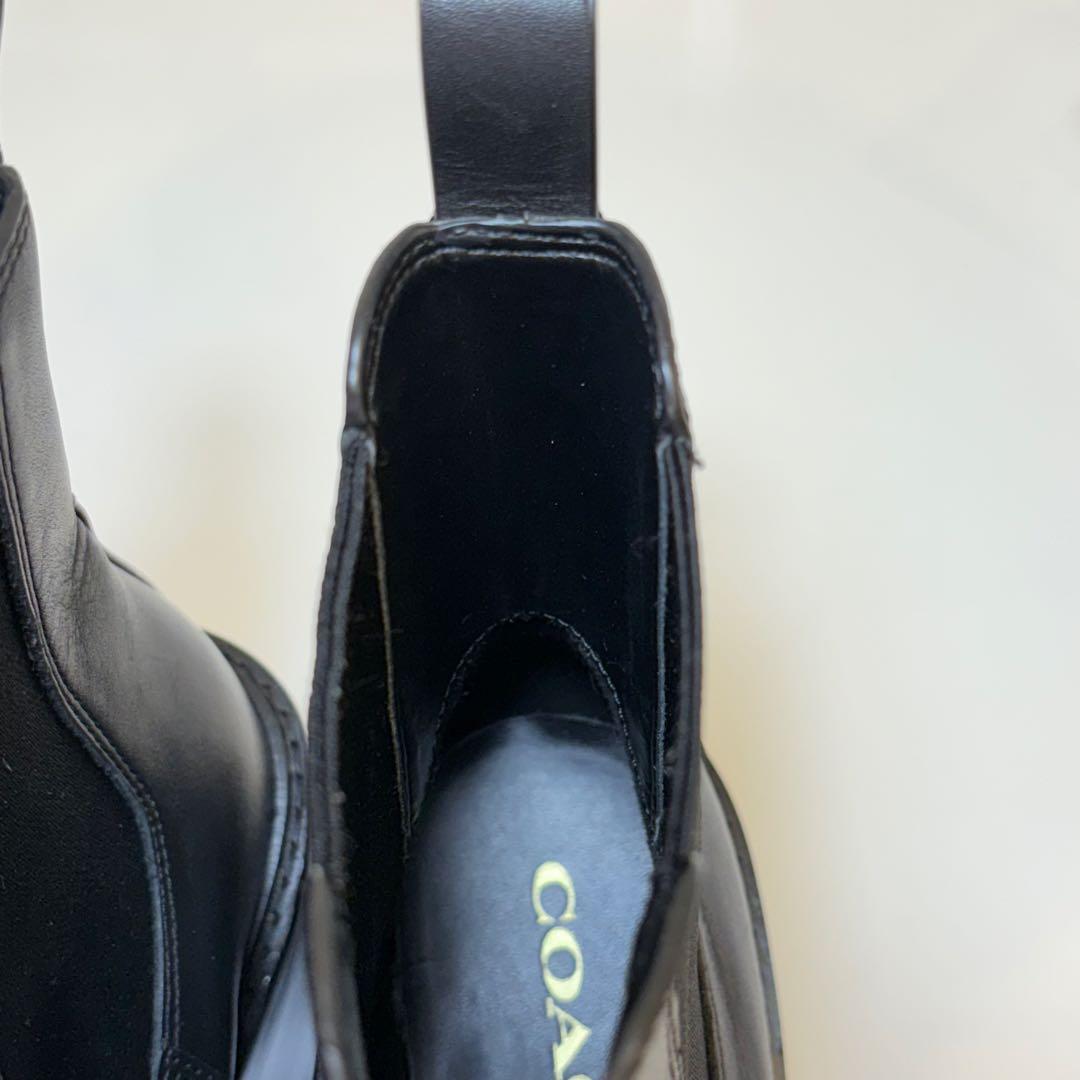 最終値下げ‼️COACH サイドゴアブーツ 高ヒール 23cm
