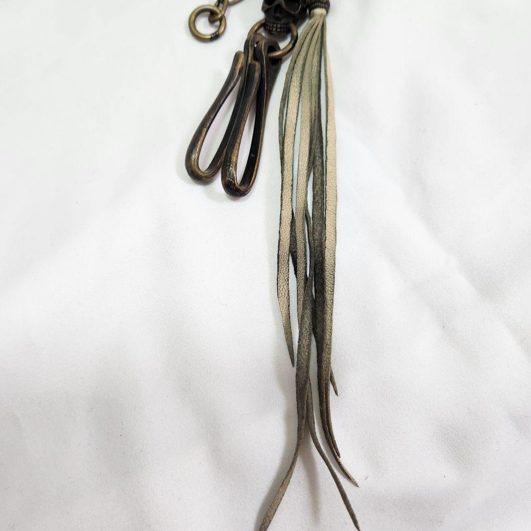 kmrii キーホルダー　ケムリ　キーチェーン 白系　y2k 00s　スカル