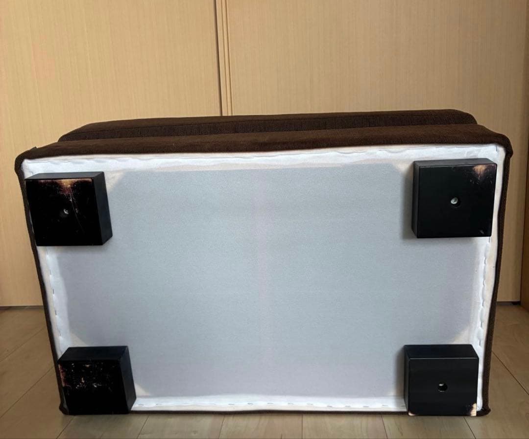 estic SPIGAオットマン　ファブリック ブラウン　スツール