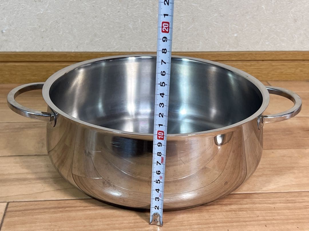 Fissler ガラス蓋付きステンレス鍋 （IH非対応）