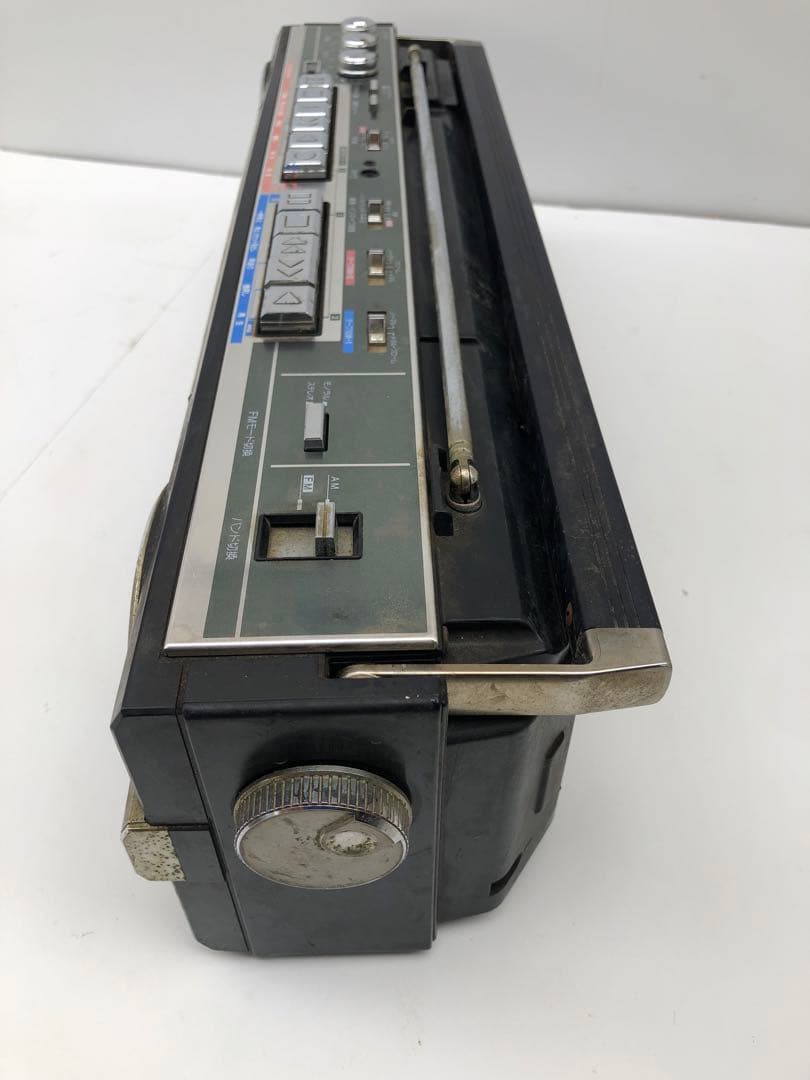 SHARP QT-77BK ブラック ラジカセ レトロ(D1 54)