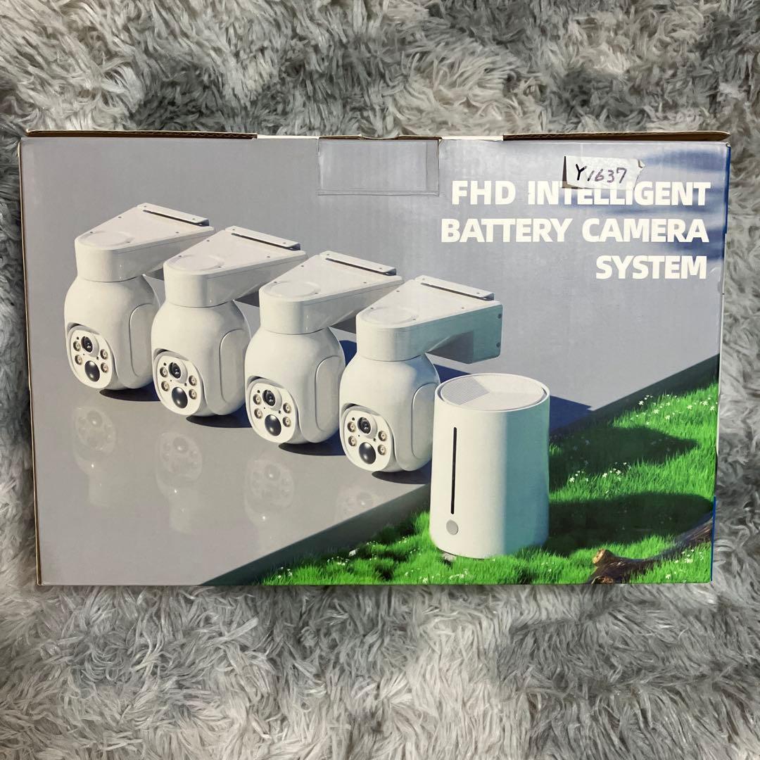 バッテリー式 防犯 カメラキット 4台セット システム