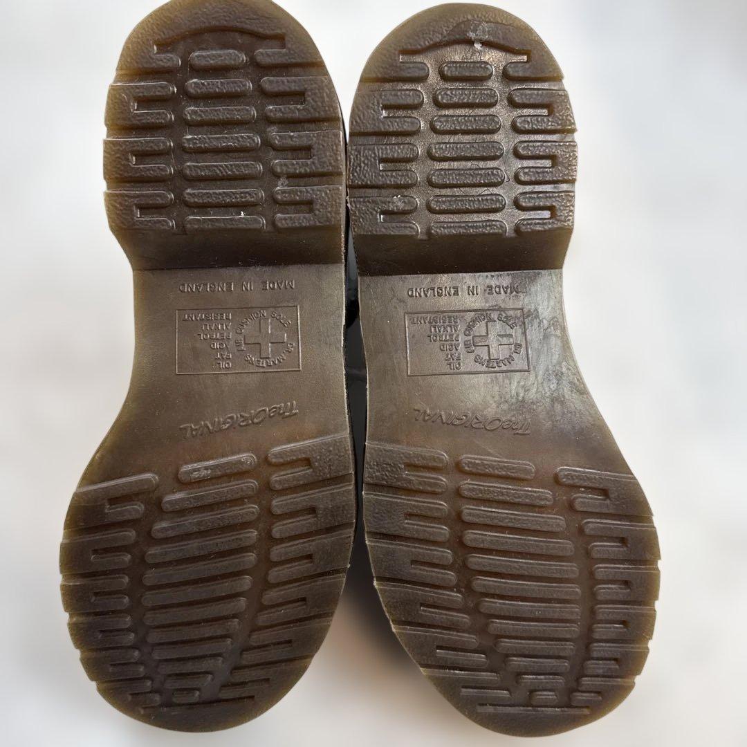 ドクターマーチン　レザーブーツ　ブラック　イングランド製　サイズ7 美品　紐なし