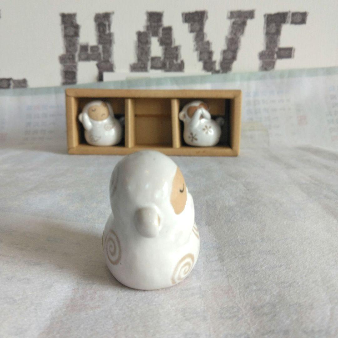 ナガヤ　三猿　見ざる聞かざる言わざる　箸置き