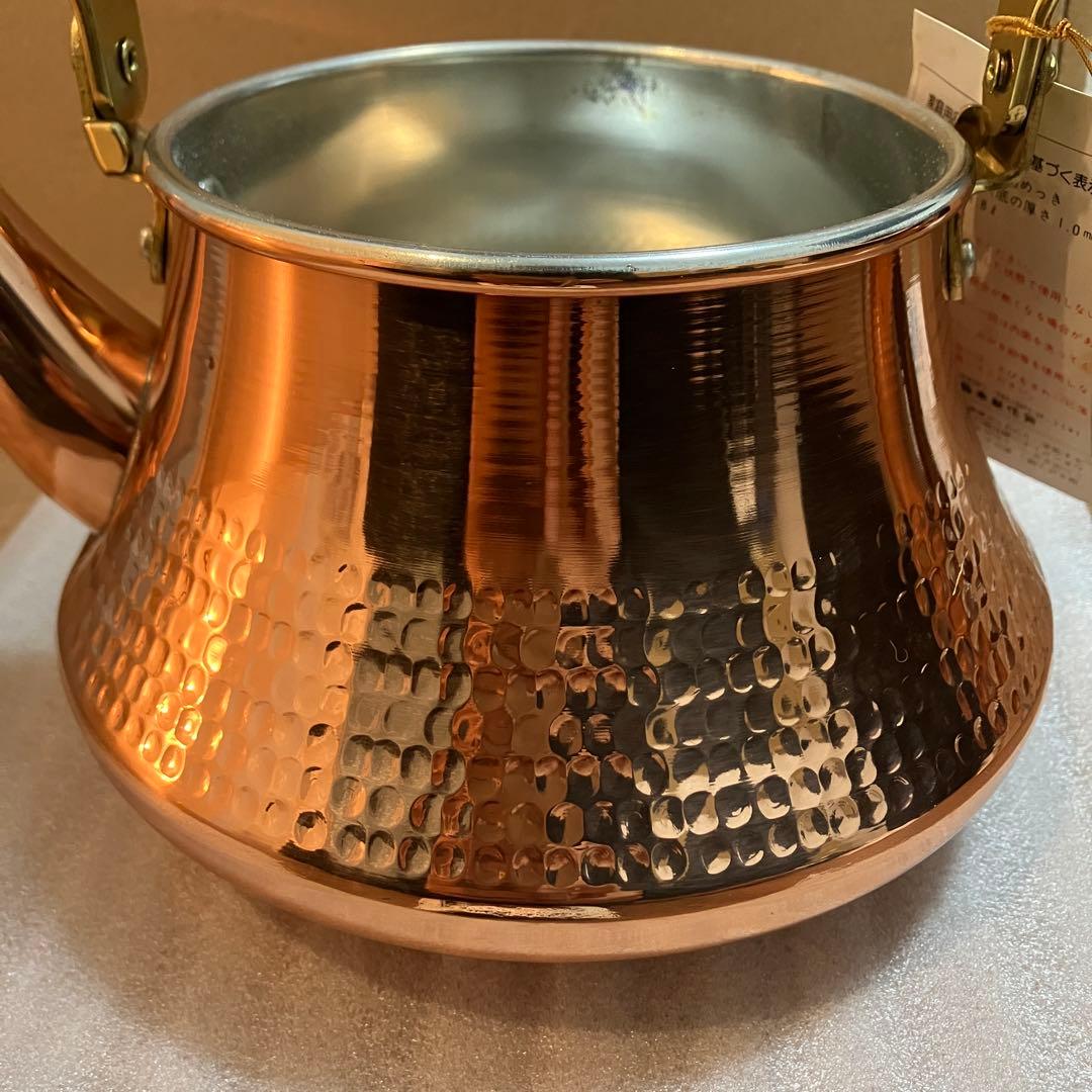 未使用 島本製作所 SS 銅製 やかん ケトル