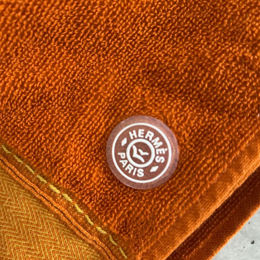 ｟sale7/23まで｠HERMES ビーチタオル　オレンジ