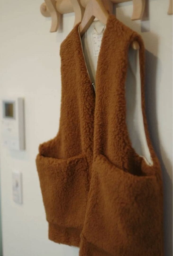 トップス camiel fortgens ZIP VEST WOOL FLEECE