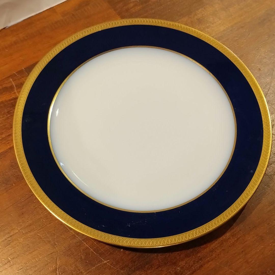 大倉陶園　瑠璃　エンボス 皿　プレート　約25.8cm 6枚