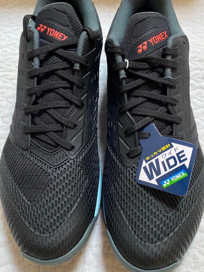 YONEX アドアクセルワイド　GC テニスシューズ ブラック/スカイブルー