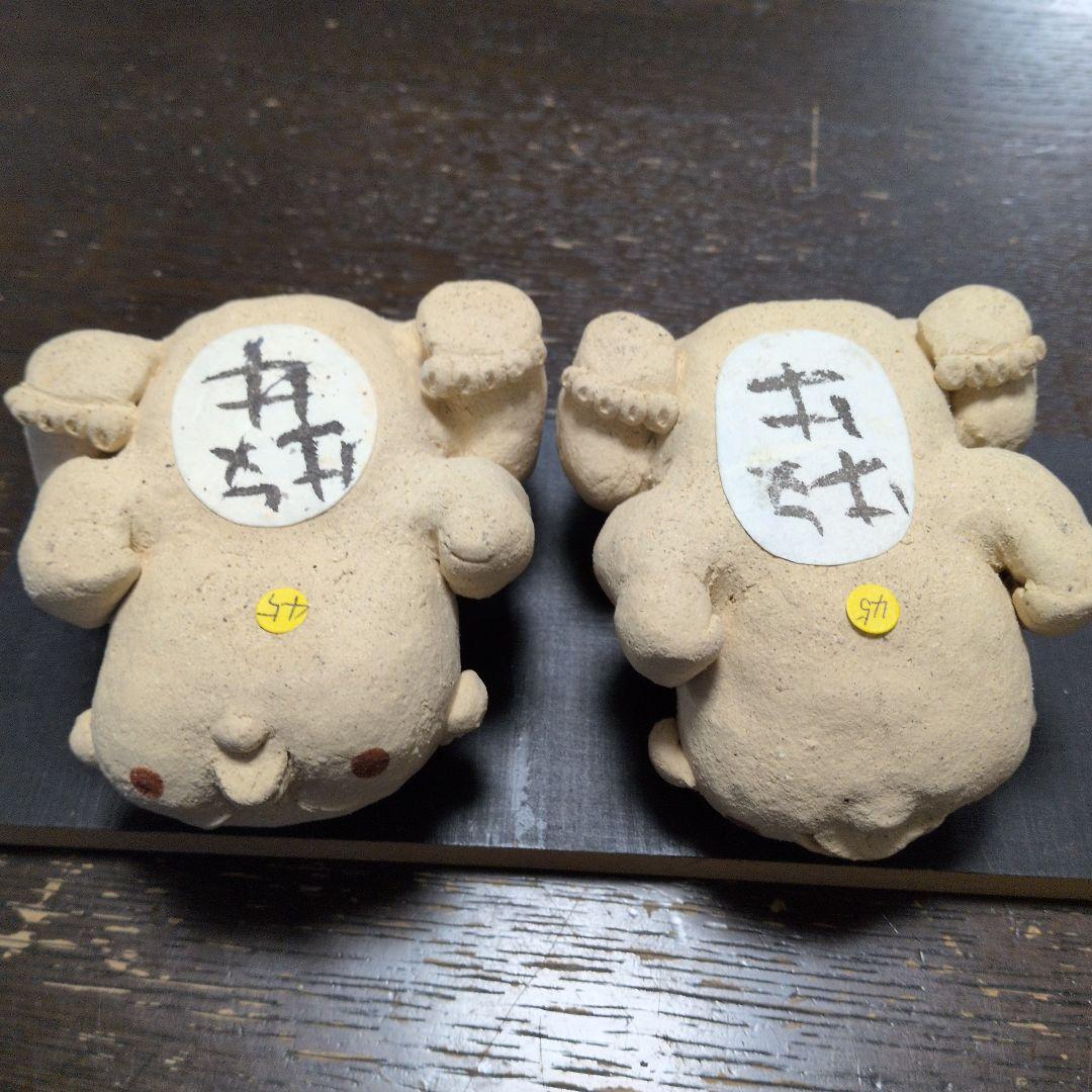 小林牧牛さんのお相撲さんの陶人形