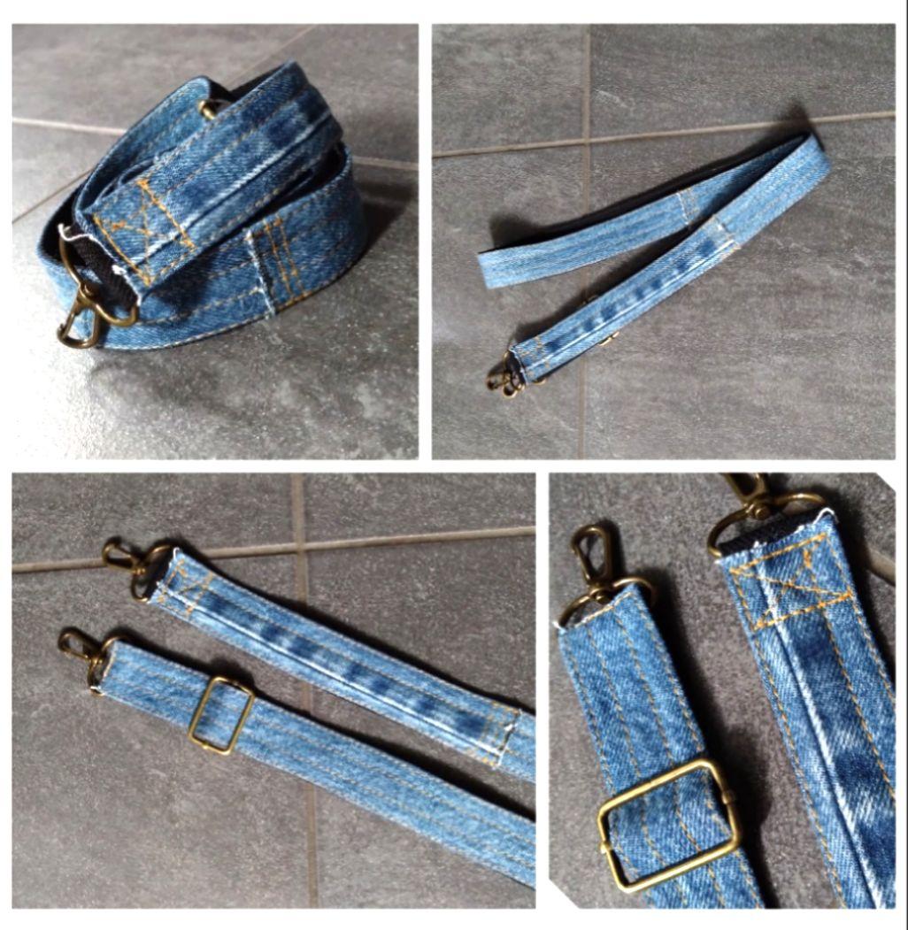 専用❕️№768【DENIM❌️ドラム缶型ボストンバッグ♥】デニムリメイクバッグ