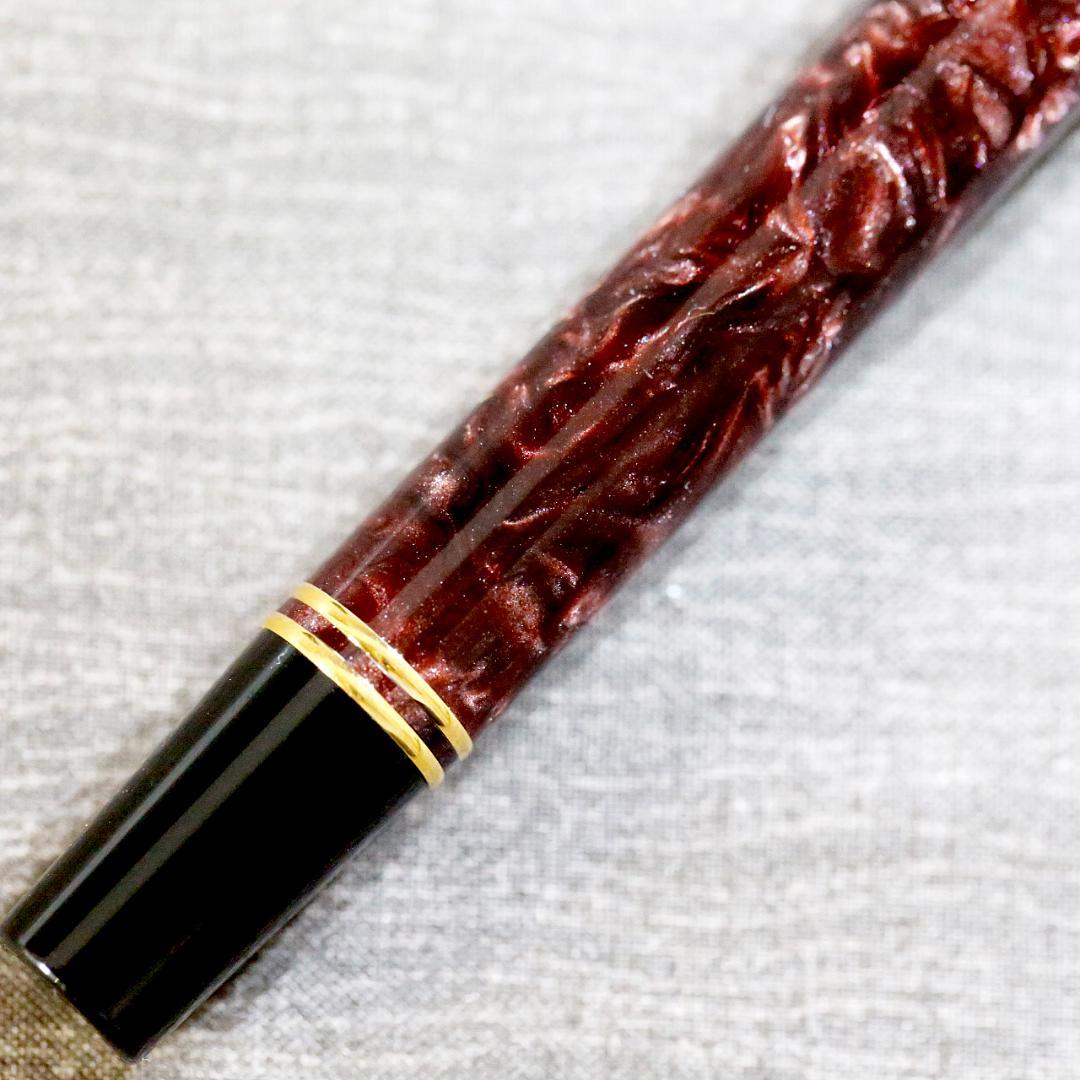 【美品 送料込み】パーカー 万年筆 デュオフォールド ボルドーマーブル