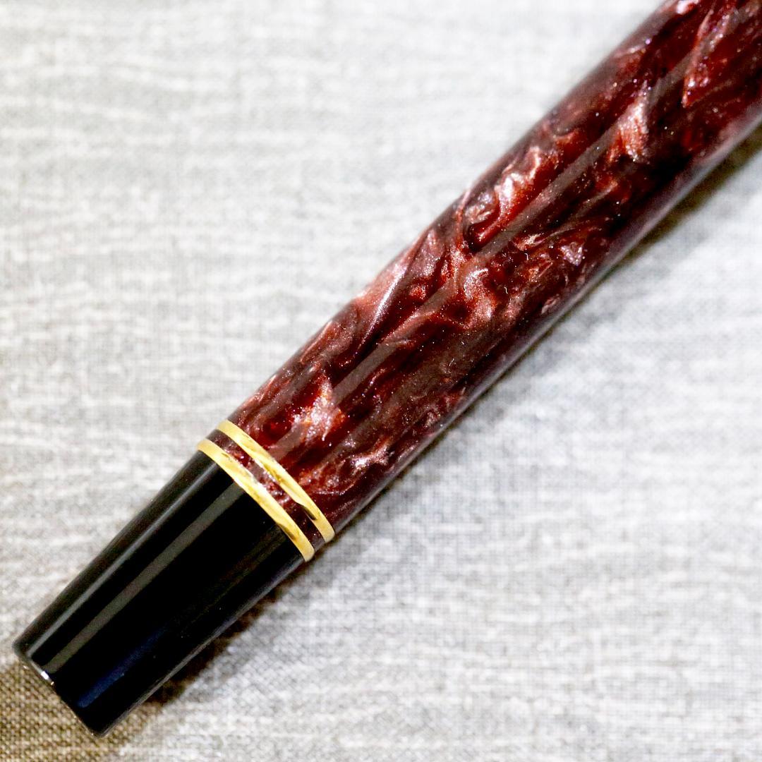 【美品 送料込み】パーカー 万年筆 デュオフォールド ボルドーマーブル